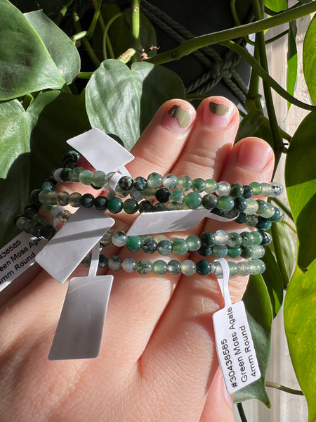 Green Moss Agate Bracelet