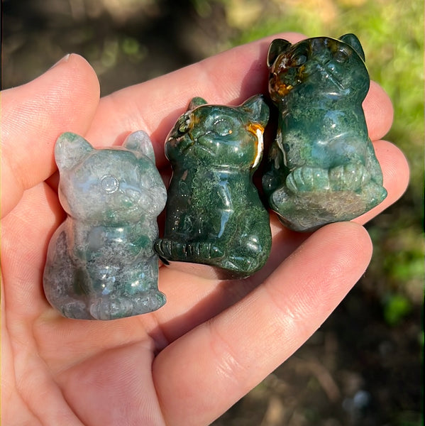 Mini Cat Carvings