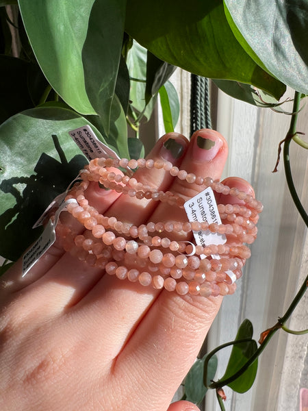 Faceted Sunstone Bracelet