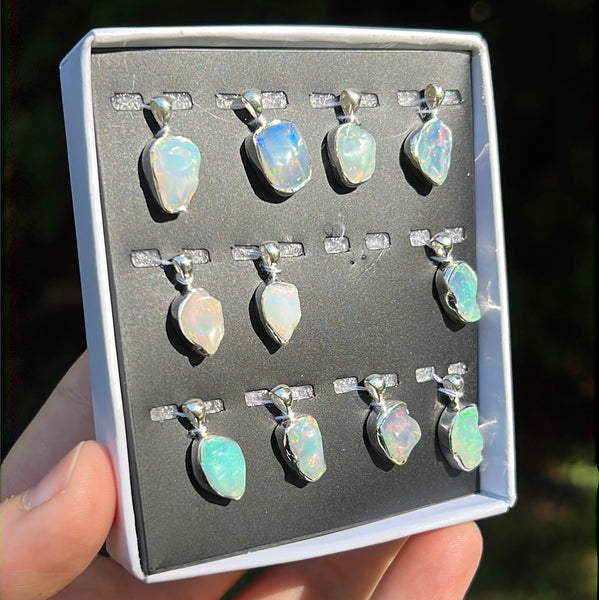 Ethiopian Opal Pendant Necklace