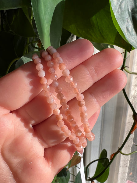 Faceted Sunstone Bracelet