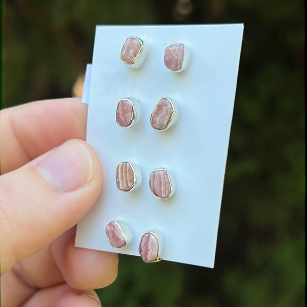 Rhodochrosite Earrings