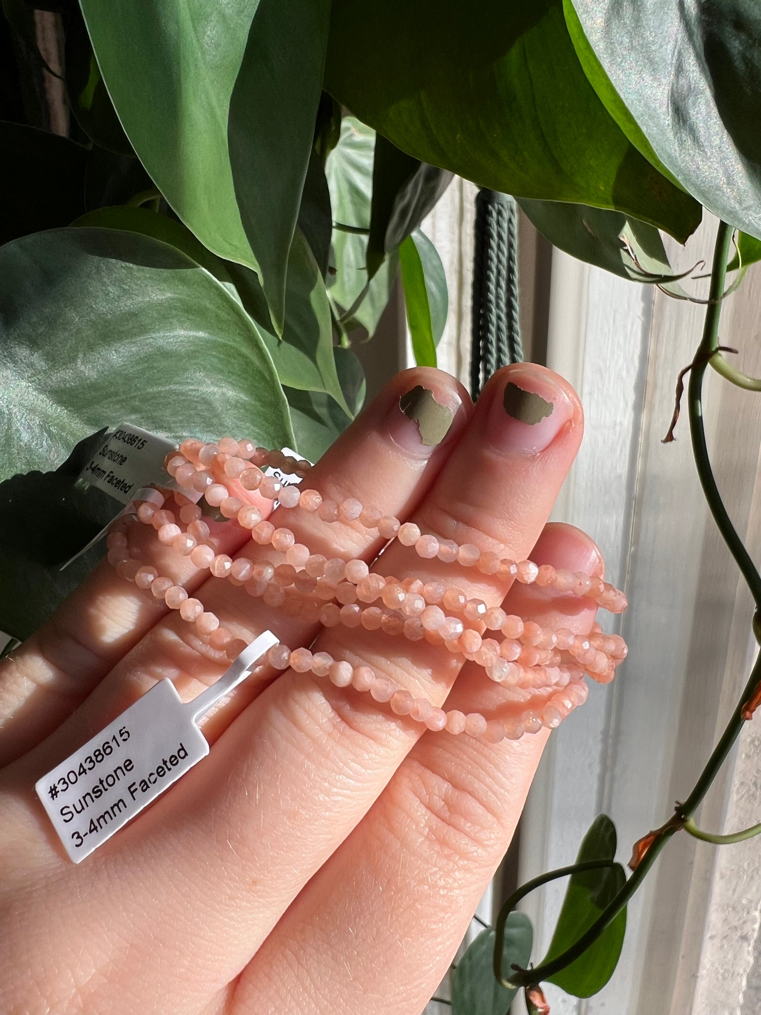 Faceted Sunstone Bracelet