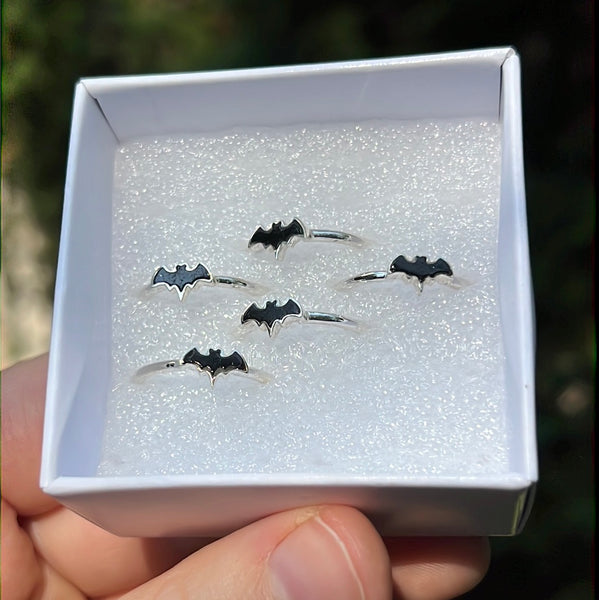 Black Tourmaline Bat Ring