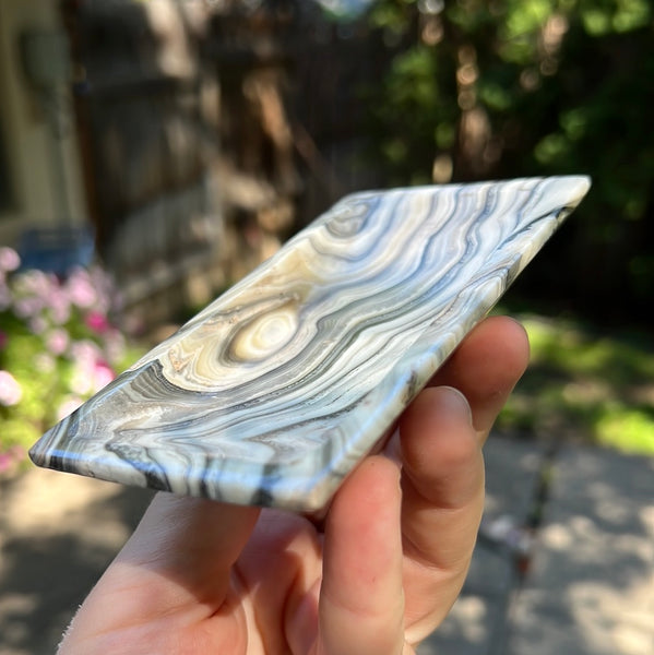 Zebra Calcite Rectangle Dish