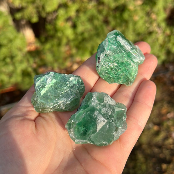 Green Fluorite with Pyrite