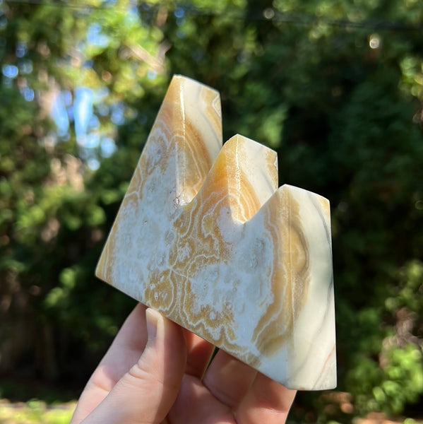 Banded Zebra/Orange Calcite Mountain