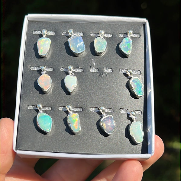 Ethiopian Opal Pendant Necklace