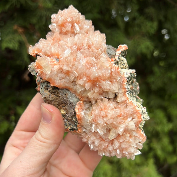 Red Heulandite Cluster