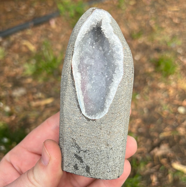 Pink Chalcedony Cut Base