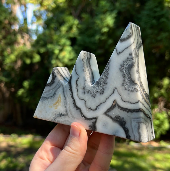 Banded Zebra/Orange Calcite Mountain