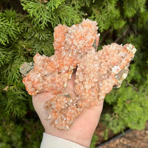 Red Heulandite Cluster