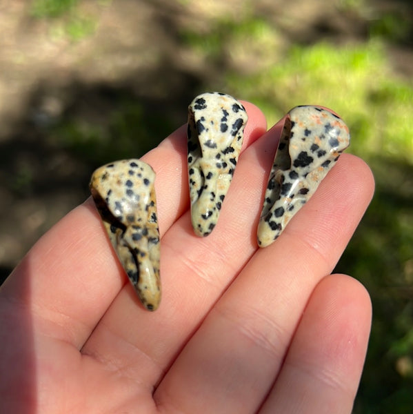 Mini Crow Skull Carvings