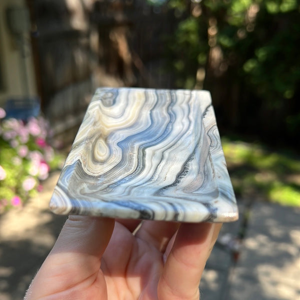 Zebra Calcite Rectangle Dish