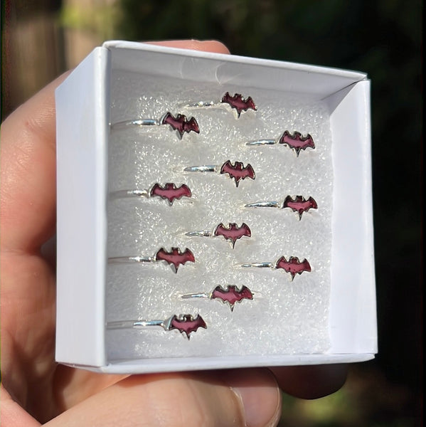 Garnet Bat Ring