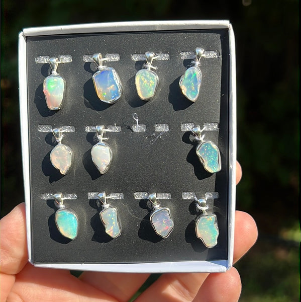 Ethiopian Opal Pendant Necklace