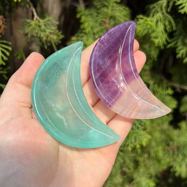 Fluorite Moon Bowls