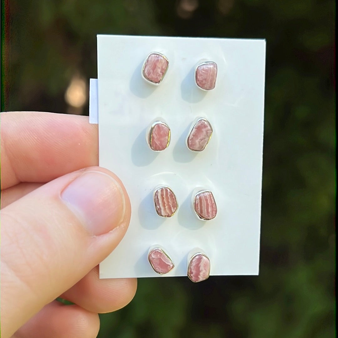 Rhodochrosite Earrings