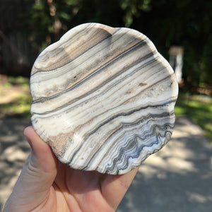 Zebra Calcite Flower Dish