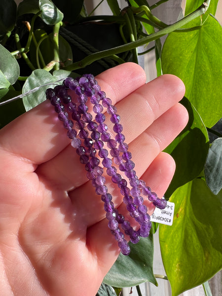 Faceted Amethyst Bracelet