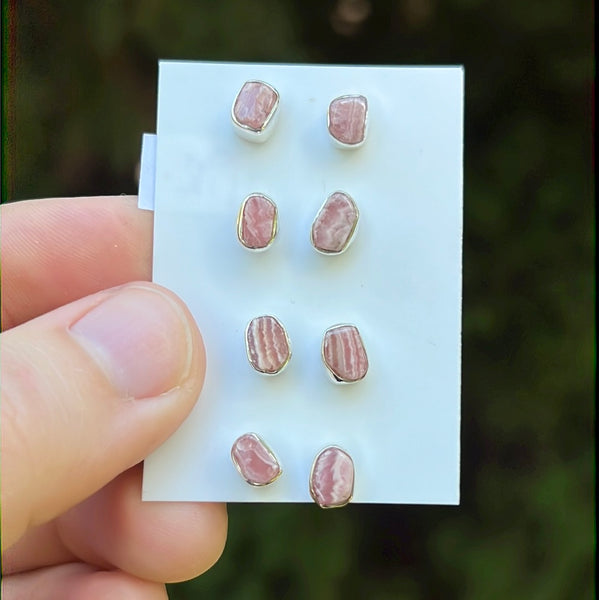 Rhodochrosite Earrings