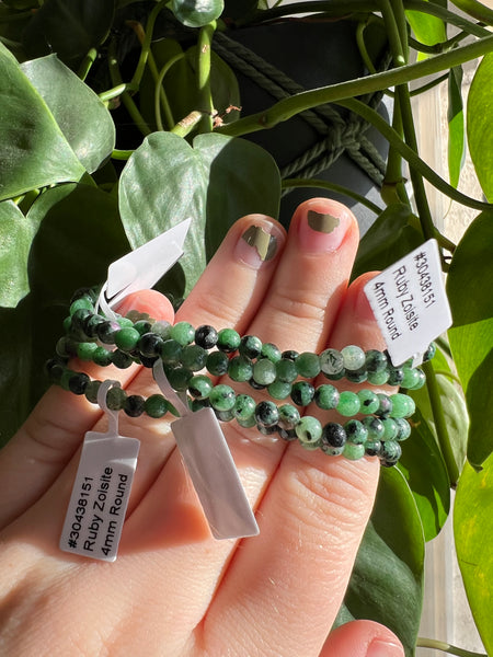 Ruby Zoisite Bracelet