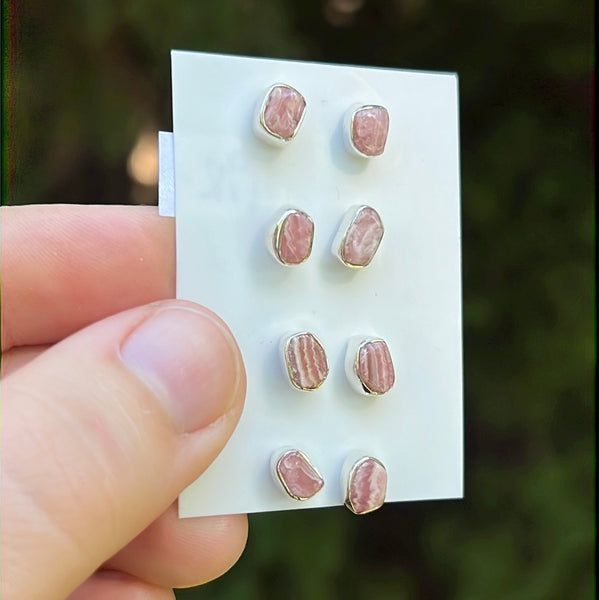 Rhodochrosite Earrings