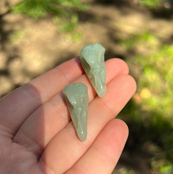 Mini Crow Skull Carvings