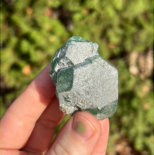 Green Fluorite with Pyrite