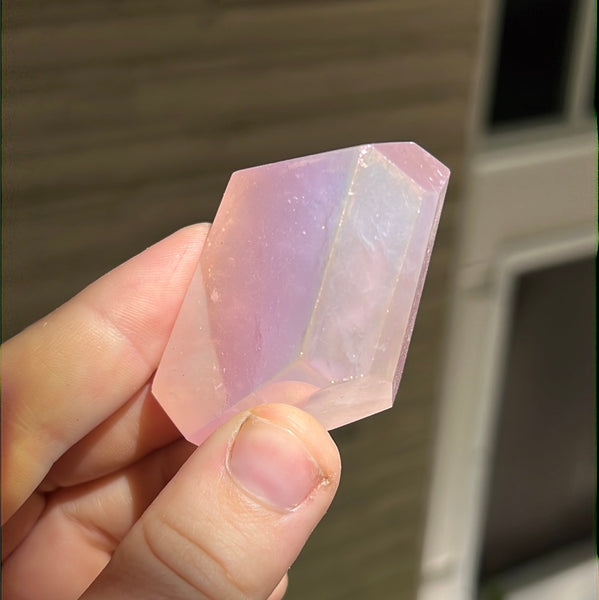 Rose Aura Quartz Freeform