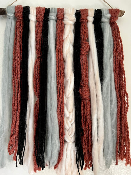 'Red' Yarn Wall Hanging