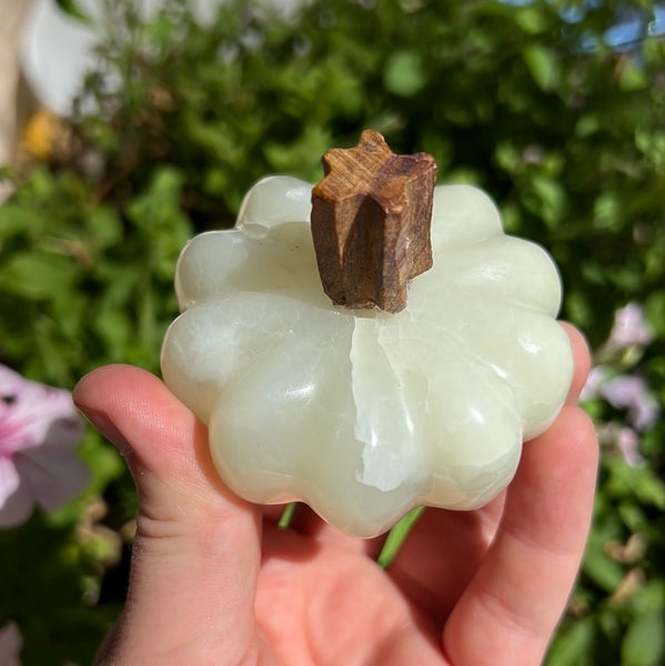 Green Flat Onyx Pumpkin