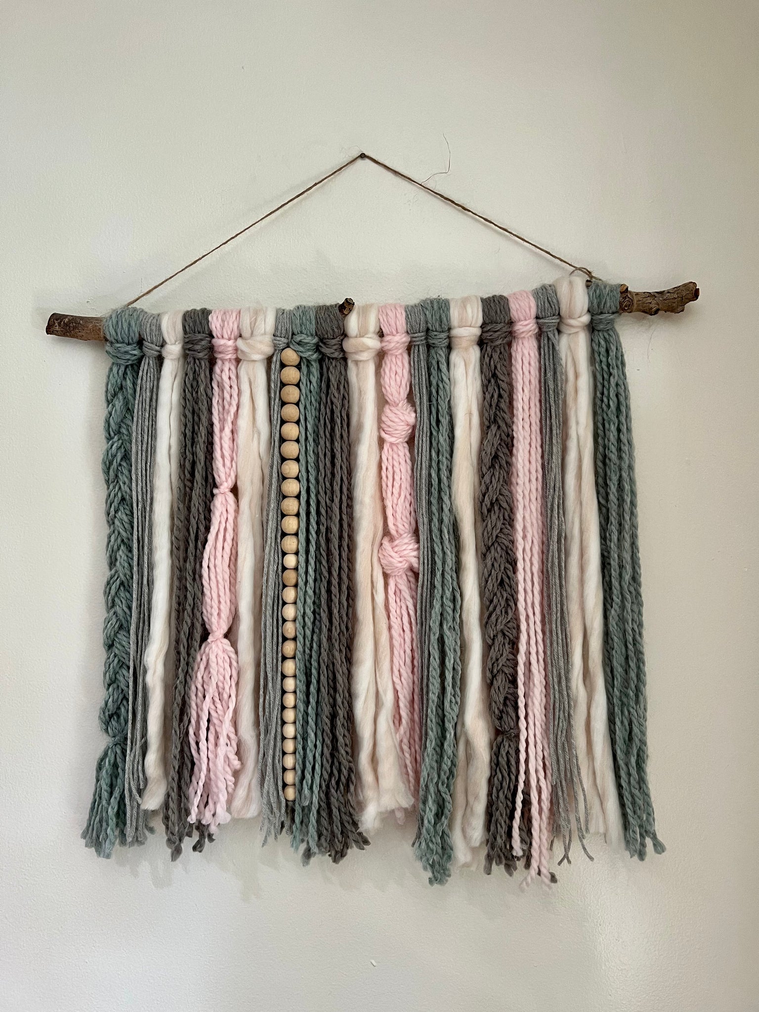 'Bubblegum' Yarn Wall Hanging