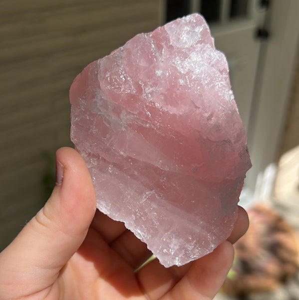 Raw Rose Quartz Chunk