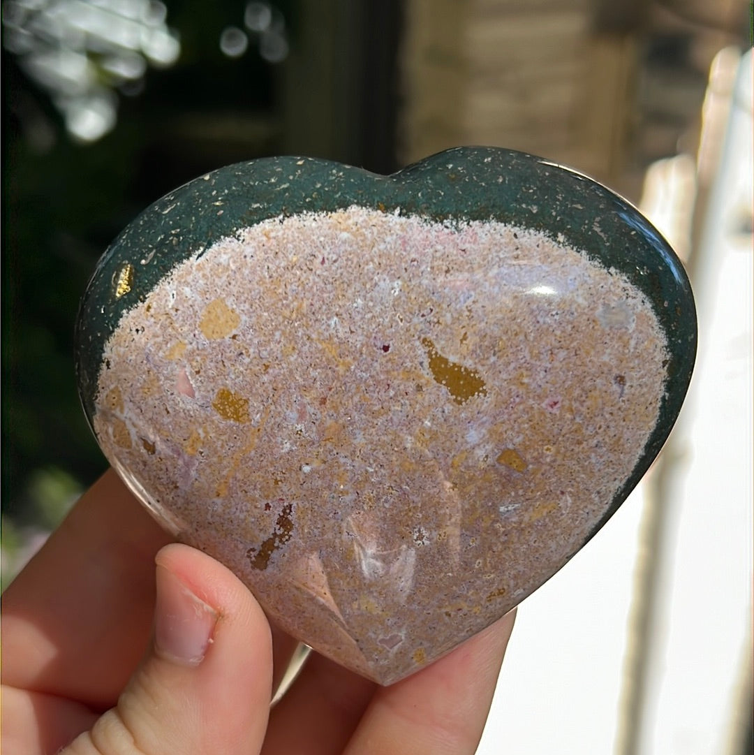 Ocean Jasper Heart