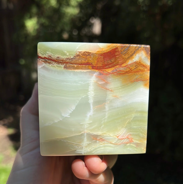 Green Onyx Cube