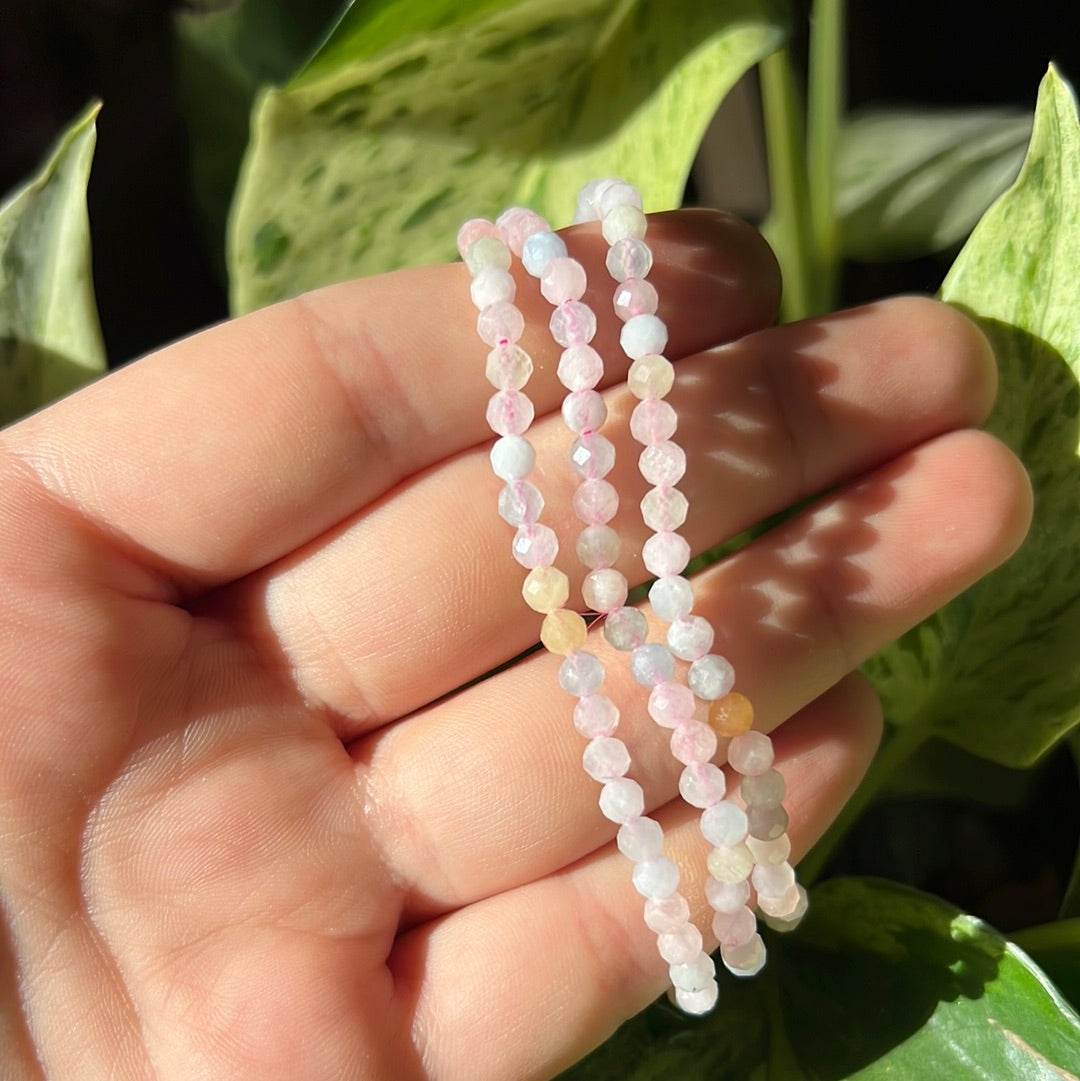 Faceted Morganite Bracelet