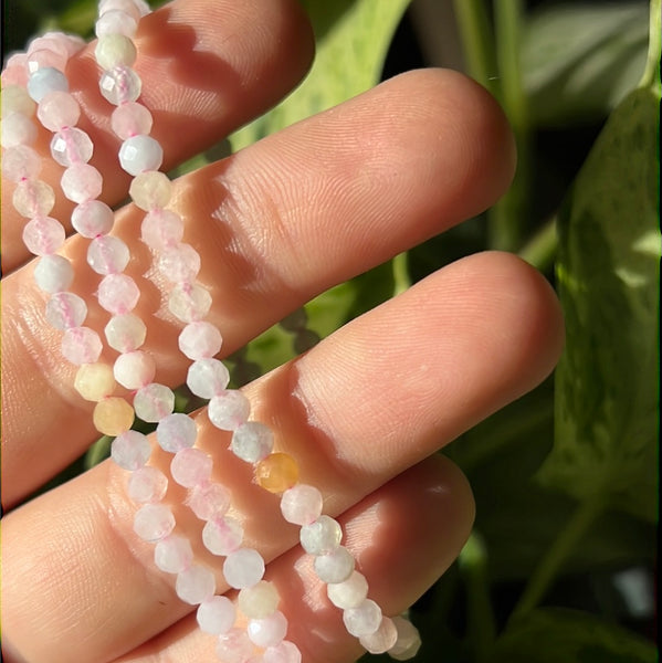 Faceted Morganite Bracelet