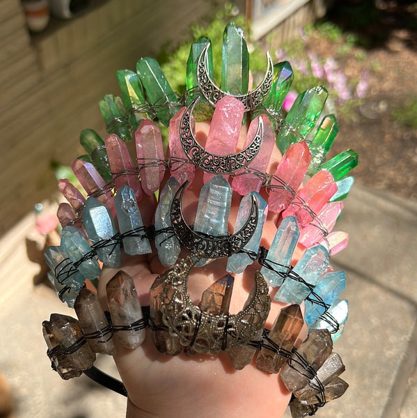 Aura Quartz Crowns