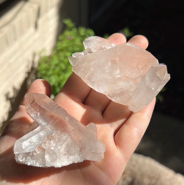 Pink Himalayan Quartz cluster