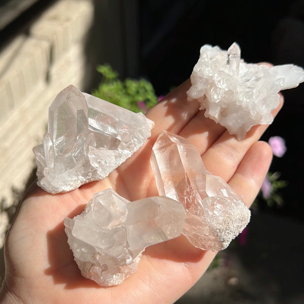 Pink Himalayan Quartz cluster