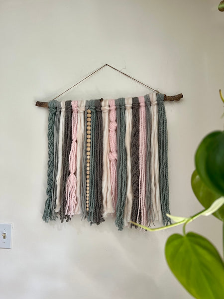 'Bubblegum' Yarn Wall Hanging