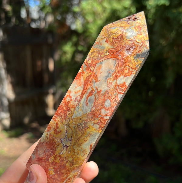 Crazy Lace Agate Tower