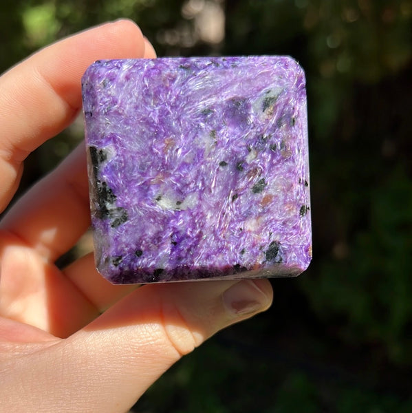 Charoite Cube