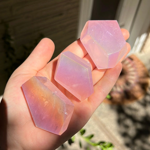 Rose Aura Quartz Freeform