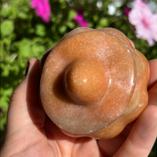 Orange Calcite Jack-O-Lantern Pumpkin