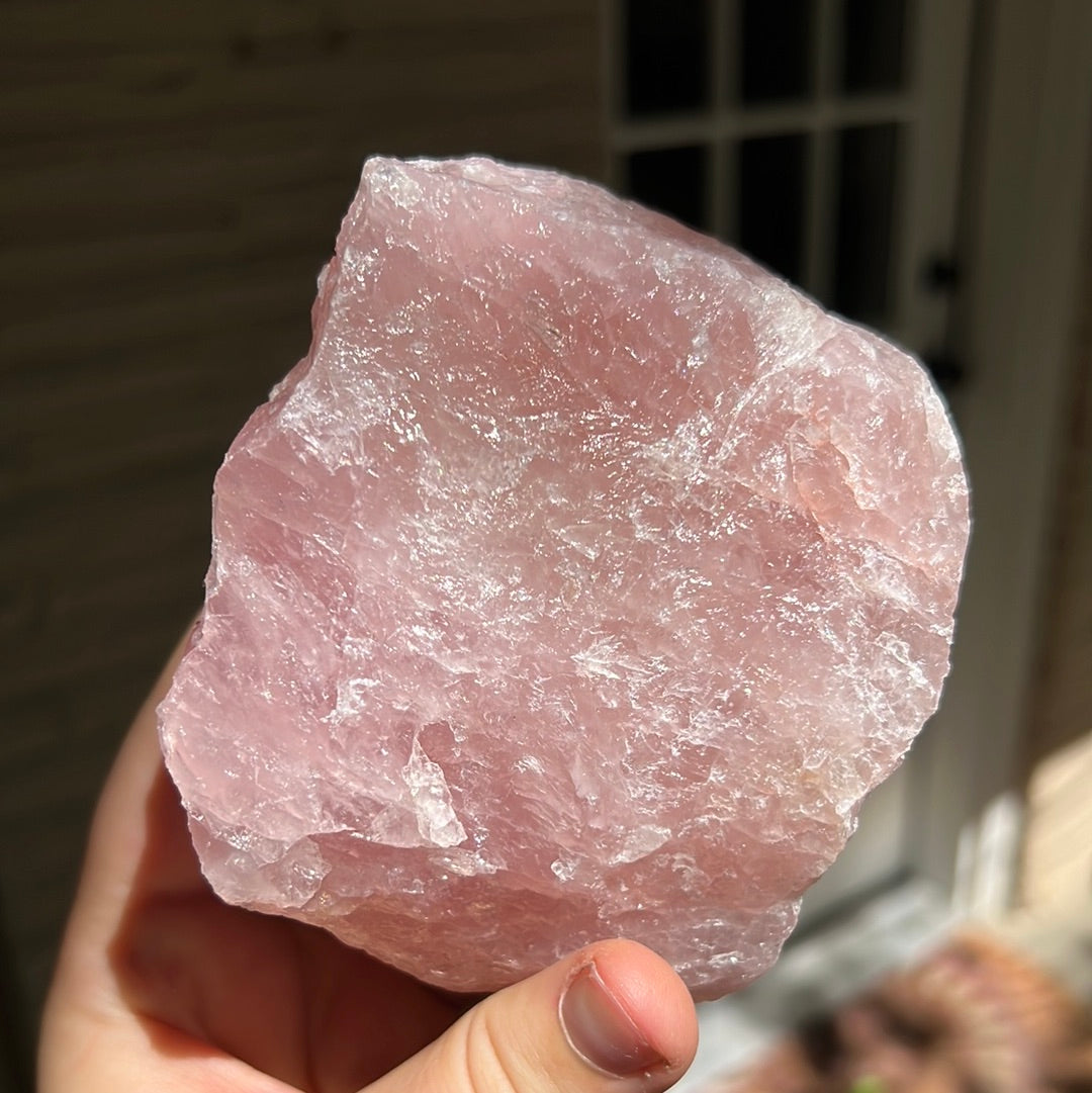 Raw Rose Quartz Chunk