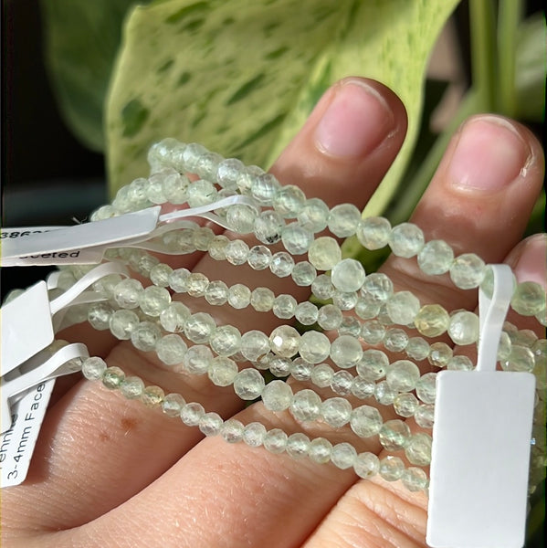 Faceted Prehnite Bracelet