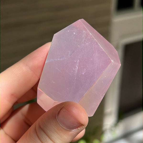 Rose Aura Quartz Freeform