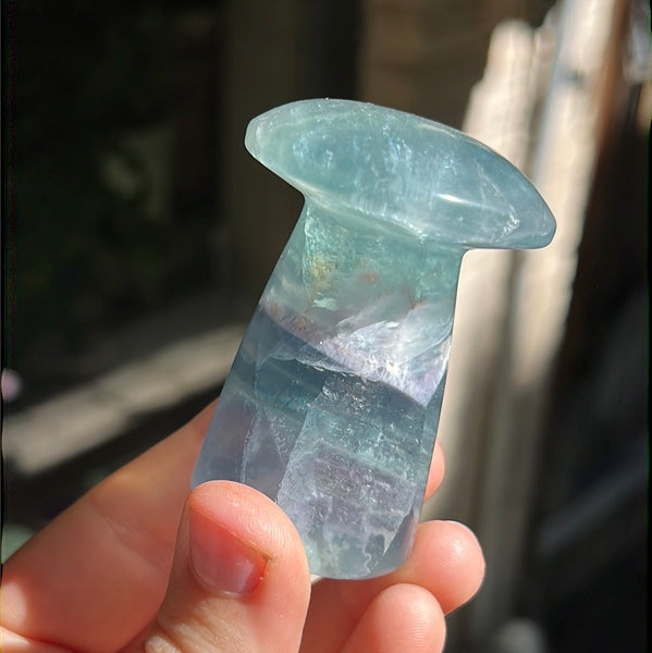 Mexican Fluorite Mushrooms (taller)